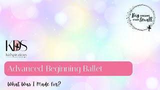 Advanced Beginning Ballet Thursday 645