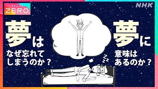 [サイエンスZERO] 夢に意味はあるのか？なぜ忘れてしまうの？夢研究の歴史と新発見 | NHK