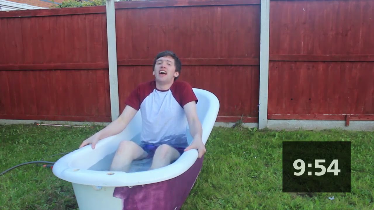 Ice Bath Challenge Freezing Youtube