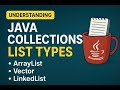 Understanding Java Collections: List Types (ArrayList, Vectors & LinkedList) in Detail
