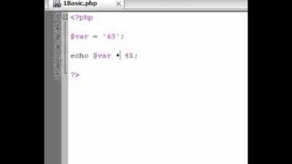 PHP Tutorial #3 Operators