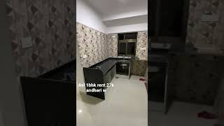 AVL 1bhk on rent new untouched flat 27k rent 1lac deposit s v road andheri w