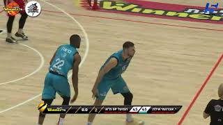 Markel Brown 3-pointers in Hapoel Eilat vs. Hapoel Tel Aviv