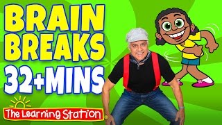 Shake Your Sillies Out ♫ Brain Breaks  and dance for Children ♫ Action Songs by The Learning Station