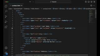Readonly vs disabled attribute | HTML/CSS