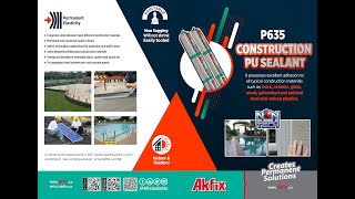 Akfix P635 PU Sealant All Typical Construction