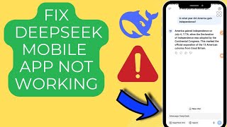 How To Fix Deepseek App Not Working 2025 Fix Deepseek Mobile App Not