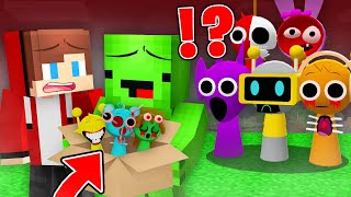 Why JJ and Mikey SAVE Baby SPRUNKI From HORROR SCARY PARENTS in Minecraft? - Maizen