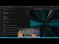 ASMR Programming - Coding Space Tunnel Background - No Talking