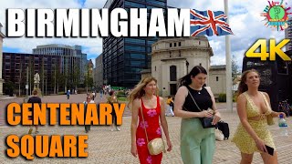 The Heart of a Hundred Years: Birmingham Centenary Square Walking Tour 4K