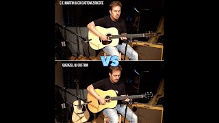 C.F. Martin \u0026 Co Custom Ziricote vs Quenzel Custom Guitars QJ 45 #comparison #dreadnought  #martin