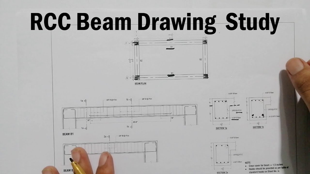 How To Read Beams Structure Drawing - Study Of Beam Drawing - YouTube