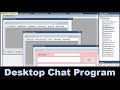 Desktop Chat Program  Chat Room Message Send and View   VB net Project Idea and Demo VB119
