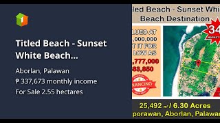 Titled Beach - Sunset White Beach Destination