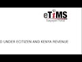 eTIMS: DIY; How to register and generate invoice for Insurance agents and businesses.