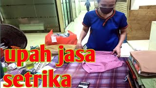 cara membikin upah jasa setrika di usaha laundry