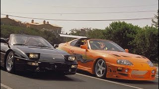 Fast And Furious (2001) - Toyota Supra VS Ferrari [1080p HD]