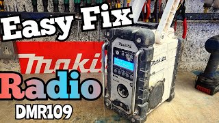 How to easily Repair a Makita DMR109 DAB radio with a broken volume knob.