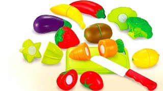 Fruits and Vegetables with Toy Velcro Cutting Food