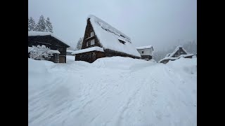 雪の五箇山合掌集落散策／ Historic Villages of Gokayama walk in the snow