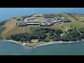 spike island or fort mitchel is an 18th century bastion. star shaped. cobh ireland ectv