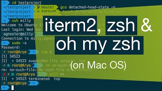 iterm2, zsh and oh my zsh on Mac OS (step by step)