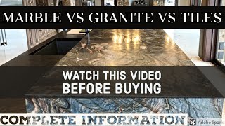 MARBLE VS GRANITE VS TILES - WHICH FLOORING IS BEST?