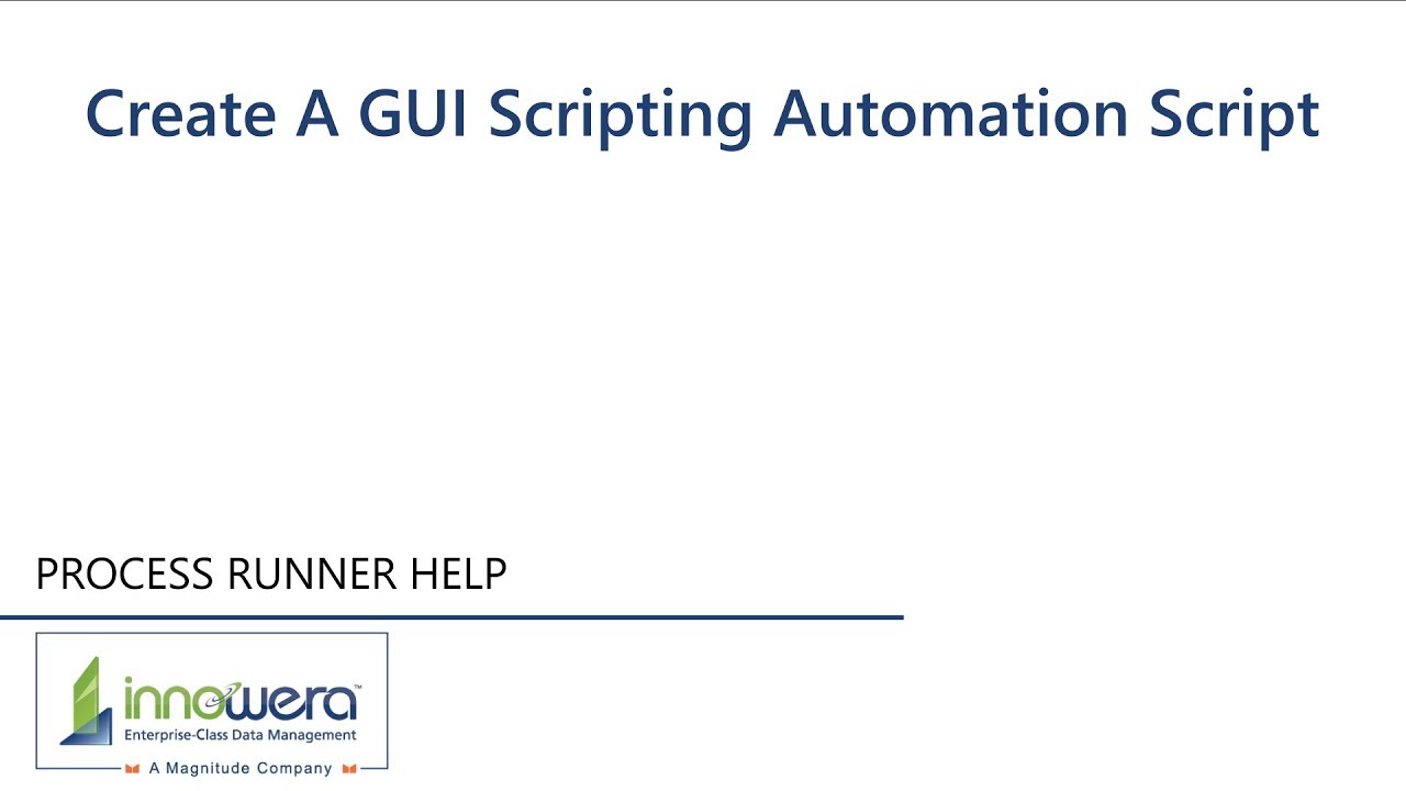 Create A Gui Scripting Automation Script Process Runner Help Youtube