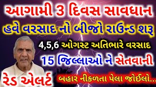 આજે રાત્રે અતિભારે વરસાદ 🔴 : ગુજરાતમાં અતિભારે વરસાદ : Heavy Rain Forecast in Gujarat