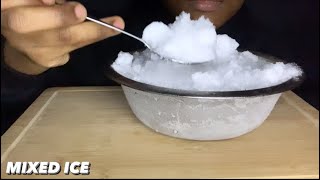 SQUEAKY MIXED ICE | ASMR ICE EATING