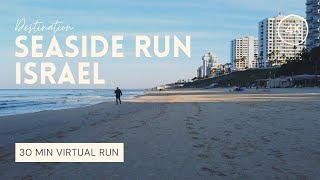 Virtual Run 4K | Beautiful Mediterranean Beach | Treadmill Workout