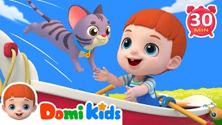 Row Row Row Your Boat + Domi Kids Nursery Rhymes & Kids Songs - Educational Songs