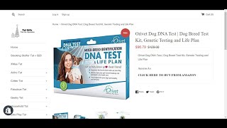 Orivet Dog DNA Test  Dog Breed Test Kit