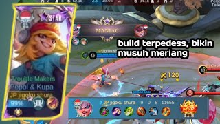 build terpedes bikin musuh meriang ,di jamin. maniac #mobilelegends #itemtopglobalpopolandkupa