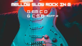 Mellow Slow Rock Guitar Jam Track in G