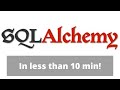 SQLalchemy Python Tutorial - operate on data bases without SQL. In less than 10 min!