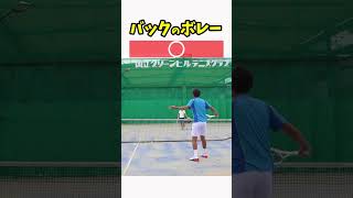 簡単にバックハンドボレーを打つ方法！ #テニス #テニス上達 #バックハンドボレー #tennis #BackHandVolly #tenis #테니스 #网球 #เทนนิส #テニスの王子様