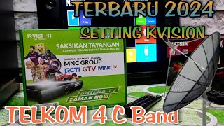 terbaru 2024 cara setting dan scan siaran kvision bromo c2000 satelit telkom 4 band