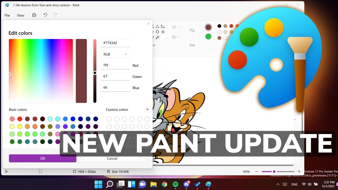 New Paint App Update In Windows 11 - YouTube