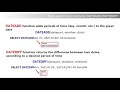 SQL | DATEADD & DATEDIFF