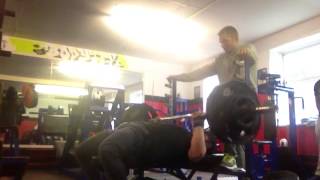 115kg (253lbs) X 5and a 1/2...