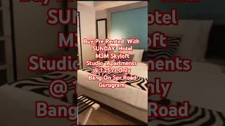 For Sale M3M Skyloft Studio Appartment Pre Rented with Sunday Hotel Bang on SPR Road Gurugram