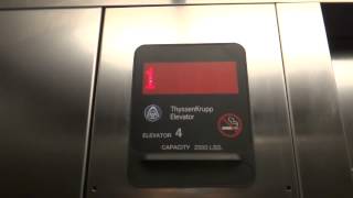 Terrible Thyssenkrupp Hydraulic Elevator @ South Hills Village Port Authority Garage Pgh, PA