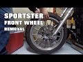 sportster front wheel removal