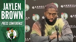Jaylen Brown Postgame Interview | Celtics vs Pelicans