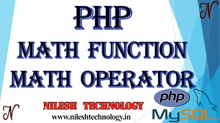 PHP Math Function | Math Operator | 2020