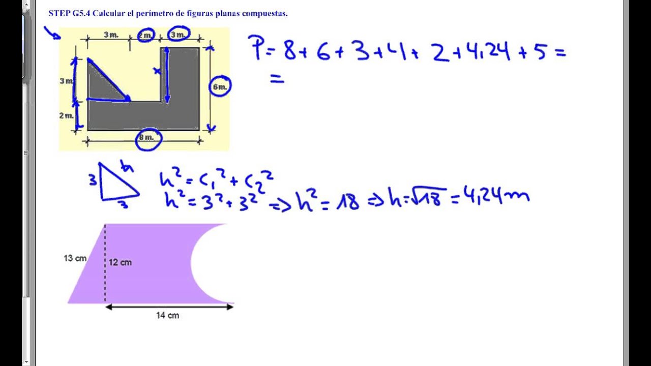 Get Area Y Perimetro De Figuras Compuestas Ejercicios Resueltos Png