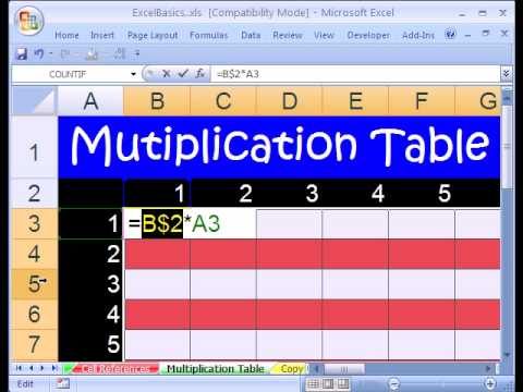 Excel Basics #9: Mixed Cell References in Formulas Excel Basics #9: Mixed Cell References in Formulas