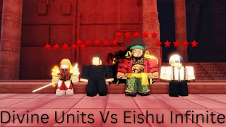 Divine units vs Eishu inf (ULTIMATE TOWER DEFENSE)