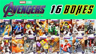 Unoffical LEGO AVENGERS ENDGAME 16 BOXES PRCK 64009 Unofficial lego (NEW RELEASE) lego videos